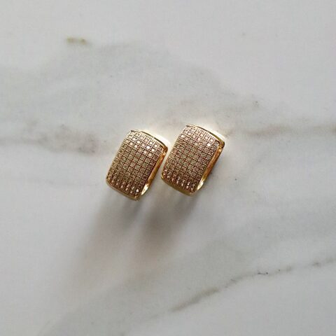 Tote in Gold Hoops