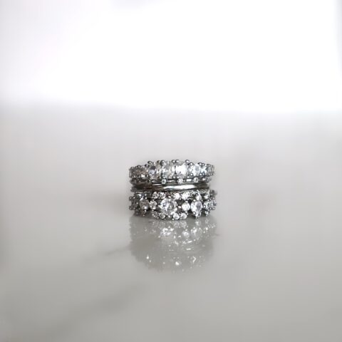 Glam Rings in Silver
